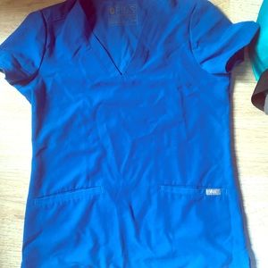 Figs Royal Blue Set XXS Top/XXSP Bottom